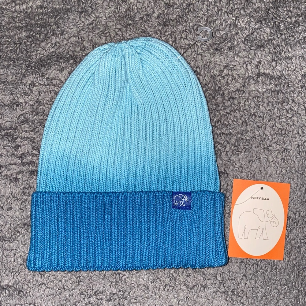 Ivory Ella Blue Ombré Hat